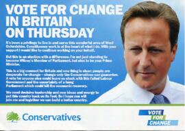 Flyers for May 6th 2010 General Election