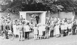 Gift of Bus Shelter by Royal Corps of Signals, 1969