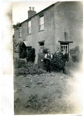 Rose Gerring's family in the garden of Prospect House