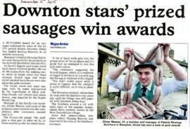 Downton Stars Prized Sausages Win Awards