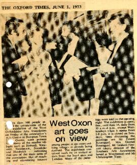 West Ox Arts WOA - How it all started. June 1973