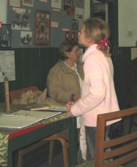 Viewing the exhibition about the WI February 2004