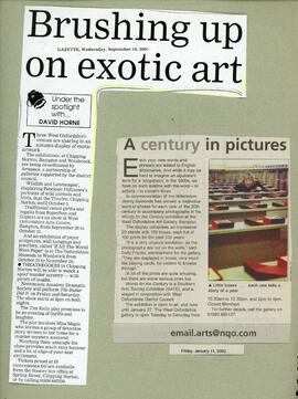 Brushing up on Exotic Art - 2001