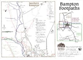 Footpaths in Bampton, north, south, east and west
