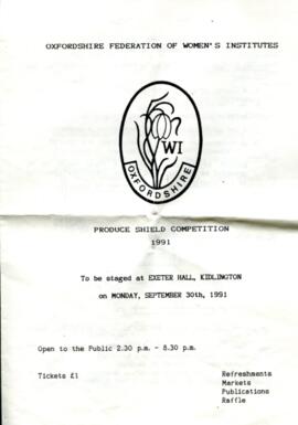 OFWI Theme 'Around The World' Exeter Hall Sept 1991