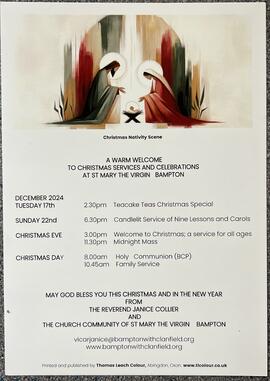 Christmas Celebrations at St. Mary’s Church, Christmas 2024
