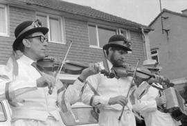 Musicians with the Bampton Morris Men