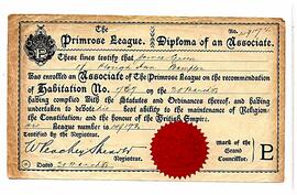 Primrose League of Association - James Green