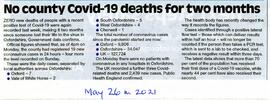 Covid:  No deaths in West Oxon for 2 months