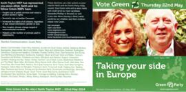 Flyers for candidates for MEP elections May 22nd 2014
