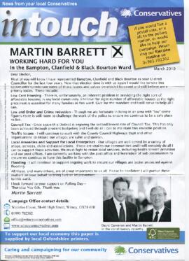 Flyers for local election candidates May 6th 2010