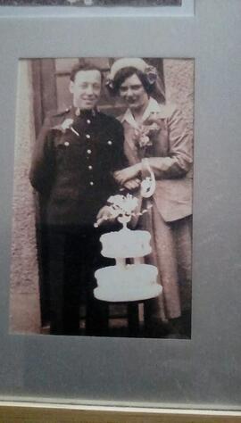 Jim & Kath Walker on their wedding day April 1952.