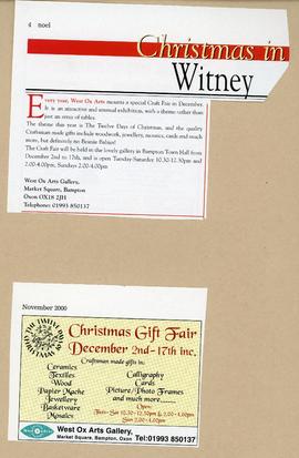 Annual Christmas Gift Fair December 2000