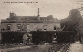 Weald Manor postcard. January 17th 1908 to Miss H Phillips