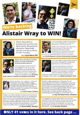 Liberal Democrat Local Election Flyer 2024