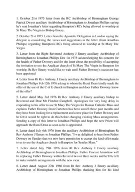 Letters following the drive to allow St Mary's to be used for worship by our Roman Catholic neigh...
