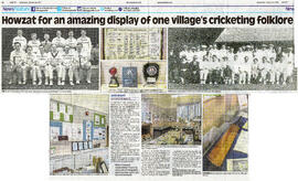 Cricket exhibtion. Oxford Mail Jan 23rd 2019