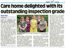 Rosebank Care Home: outstanding inspection grade