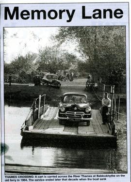 Witney Gazette  image of Bablockhythe Memory Lane