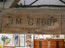 This sign is pinned to a beam in one of the barns at Ham Court Farm.