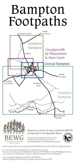 Map of Bampton Footpaths (2003)