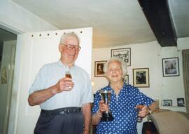 Ann & Francis Shergold & brother Roy Shergold 1999. Francis's 80th birthday