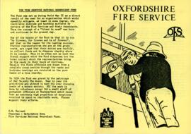 Brochure by Oxfordshire Fire Service for Fire Safety Week Oct 22-27 1984