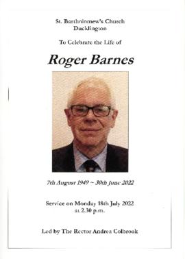Roger Barnes 1949-2022