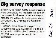 Survey of local residents