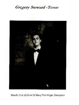 Gregory Steward    Tenor  Recital