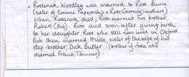 This is a brief account of the life of Roderick Woodley written by Vera Elward in approximately 2005