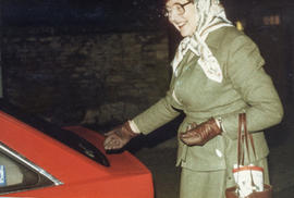 Mrs Frances Cole. President WI, Red Cross worker, chiropody clinic organiser, OAP worker. 1983