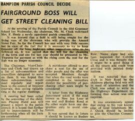 Fairground Boss Will Get Street Cleaning Bill
