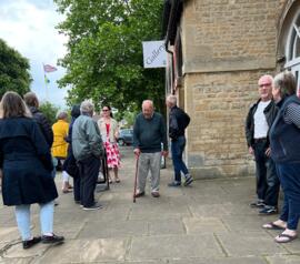 Official opening of the town hall clocks platinum jubilee