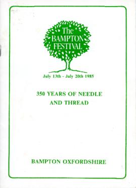 350 years of Needle and Thread: The Bampton Festival