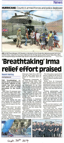img576 RAF Brize Norton flies out relief to hurricane hit Caribbean