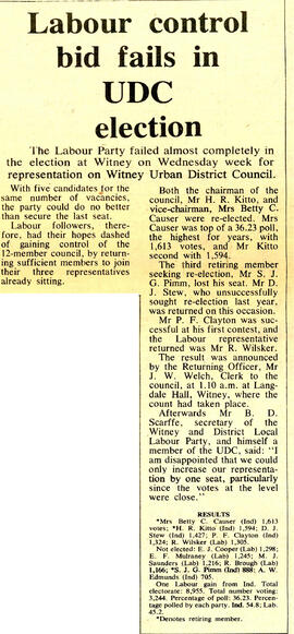 img666 Labour control bid fails in UDC election May 1972