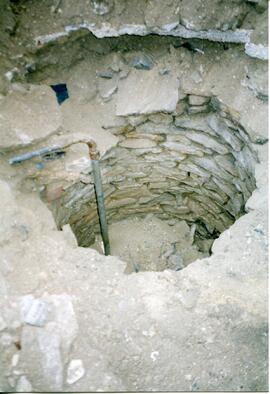 A well that is inside the kitchen of Castle View farmhouse