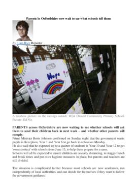 Covid: Parents in Oxfordshire now wait to see what schools tell them
