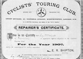 Collett'S Ctc Repairers Certificate