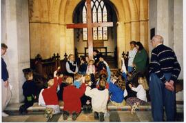 Margaret Battersby teaching at Junior Church.1999