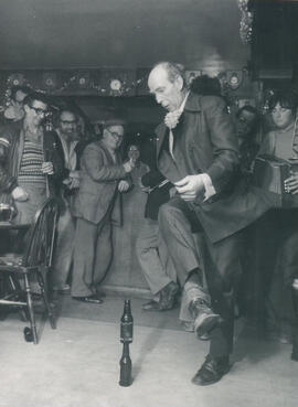 Ernie 'Rocky' Hunt doing his bottle dance