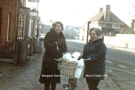 Mrs Margaret Harris (L) Mrs Mavis Clack (R) 1983
