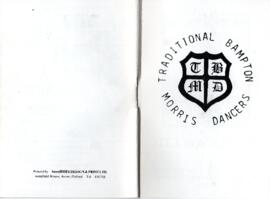 Traditional Bampton Morris Dancers Arnold Woodley booklet