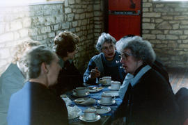 Members of the Social Services and WRVS. Jean Howell in the centre. 1986